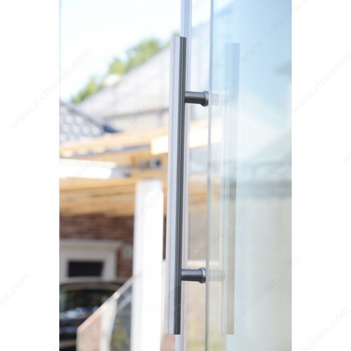 Tirador de puerta en forma de H de madera, manija de puerta comercial de  madera maciza para armario interior y exterior, manija de puerta de cristal