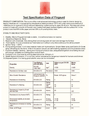 Finguard Technical Datasheet