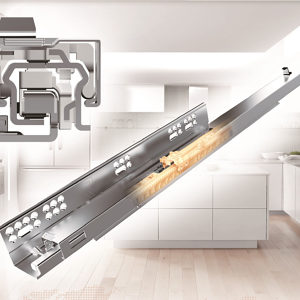 Series 828 - Full Extension Synchronized Concealed Undermount Slide with Soft-Close