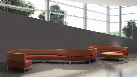 Create a clean and laid-back look with this contemporary series of acoustic panels.