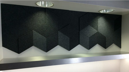 Trim these acoustic panels to create a unique design!