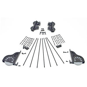 Standard Rolling Ladder Hardware Kit with Brake Wheels