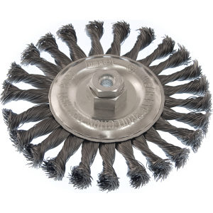 Industrial Knotted Wire Wheel Brush with Adapter