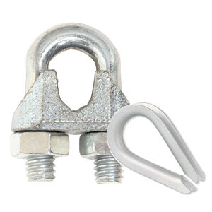 Zinc Wire Rope Clip and Thimble