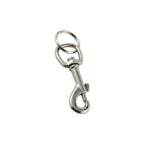 Round Swivel Bolt Snap with Key Ring