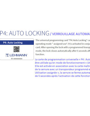 P4: Automatic Locking