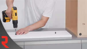 Applying a Drawer Front Using the PEANUT® 2 Connector
