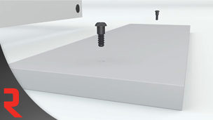 The PEANUT® 2 Invisible Connector Fitting a Drawer Front