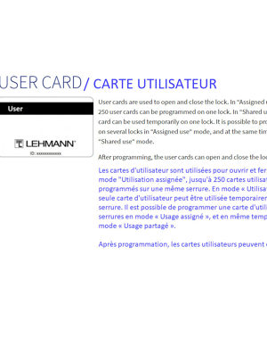 User Card
