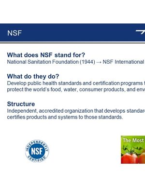 Certifiée NSF