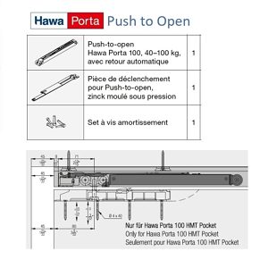 Le dispositif Push-to-open Hawa Porta