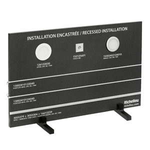 Recess installation lighting tabletop display