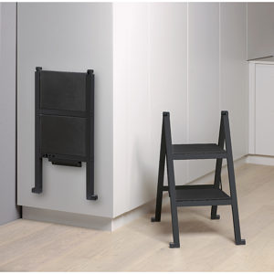 Stepolo Tall Folding Step Stool with Wall Mount