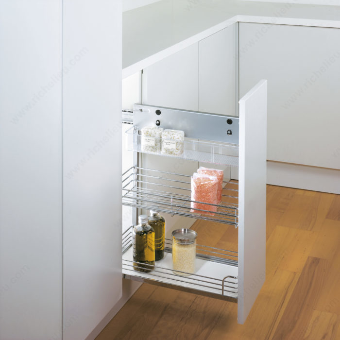 SLIM reversible base cabinet pull-out frame - Richelieu Hardware