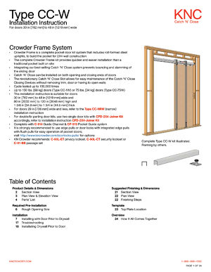 KN Crowder CC-W Pocket Door Kit - Richelieu Hardware