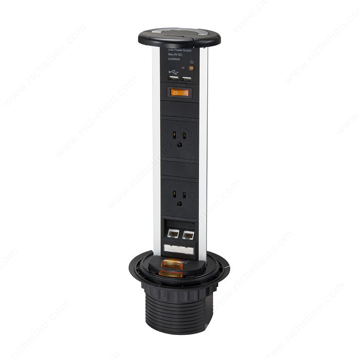 Puerto USB / Toma de corriente / Conector RJ45