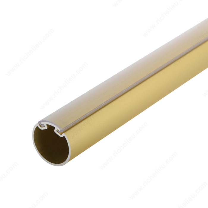 RETRO 1.5 ALUMINUM ROD TUBE SOLID BRASS END CAPS FOR 6FT 2PC