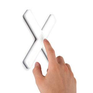 X-SIGN 4F - LED Light with Touch Switch, 10 W, 24 V