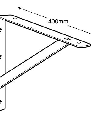 Richelieu Support d'extension pliant pour tablette de 15 3/4 po (400 mm) -  Noir
