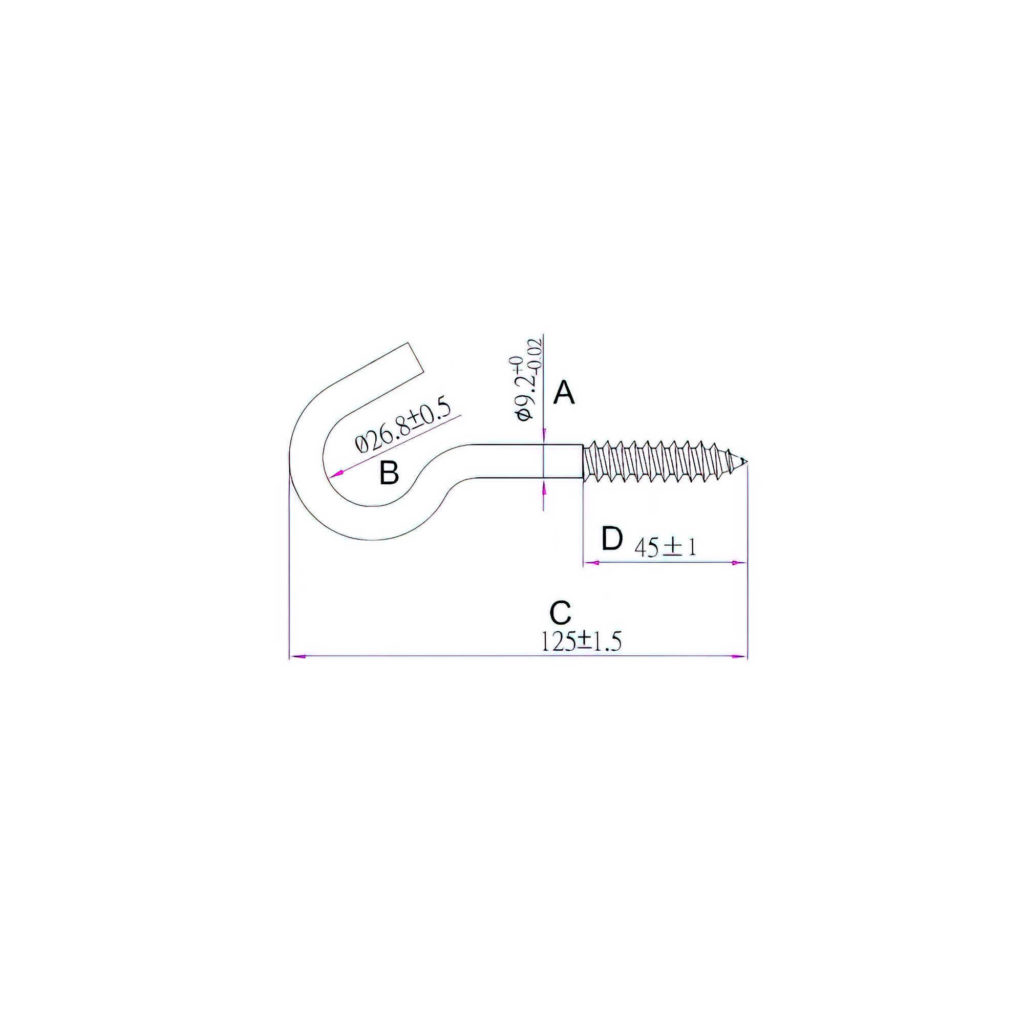 Screw Hook with Lag Thread - Richelieu Hardware