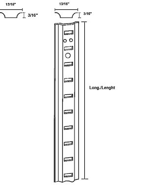 Heavy-duty Metal Pilaster