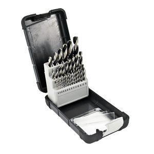 High-Speed Steel Drill Bit Set with Reduced Shank - 29 Pieces