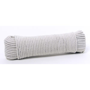 Corde à linge en polyester et coton tressée en losange