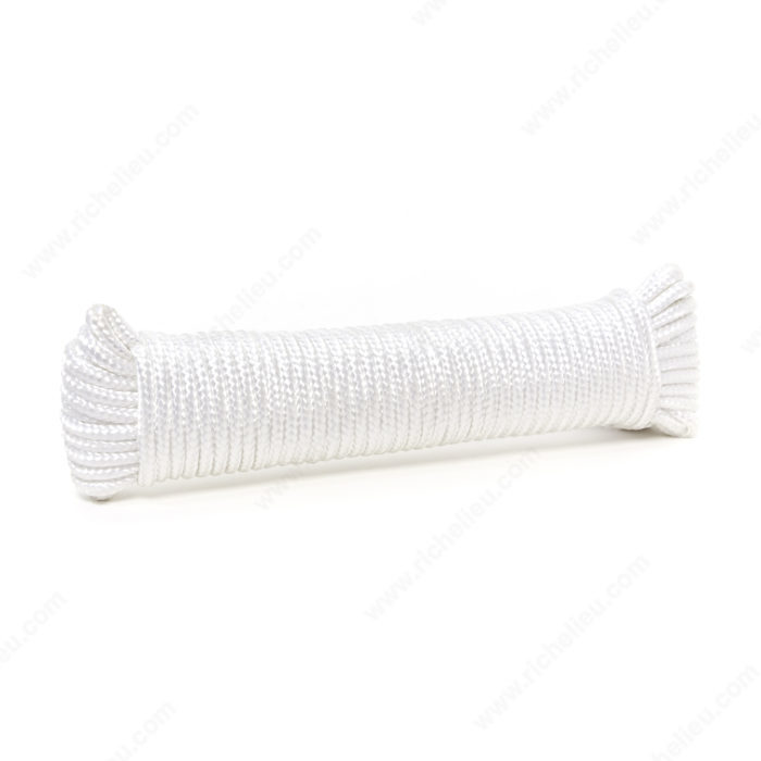 Nylon Diamond Braid Rope - White - 1/8 x 50' from KINGCORD