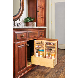 Organizador de madera para muebles bajo lavabo Rev-A-Shelf - Richelieu  Hardware