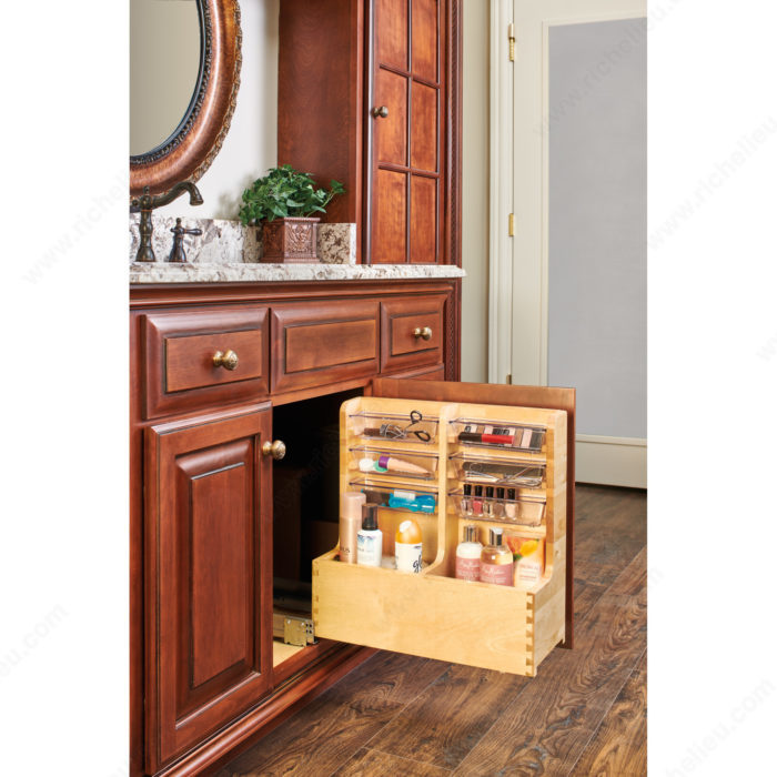 Lestar Armario de madera para baño, organizador de armarios laterales con 1  cajón y 1 puerta, ahorro de espacio independiente (13 pulgadas, 1 cajón +