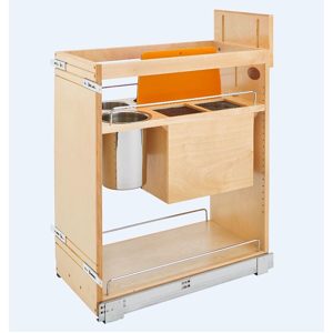 Rev-A-Shelf base Pull-Out with Blumotion, Utensil Bins, and Knife Block