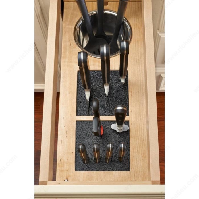 Utensil Pull-Out Cabinet – Knife Block & Bin Storage