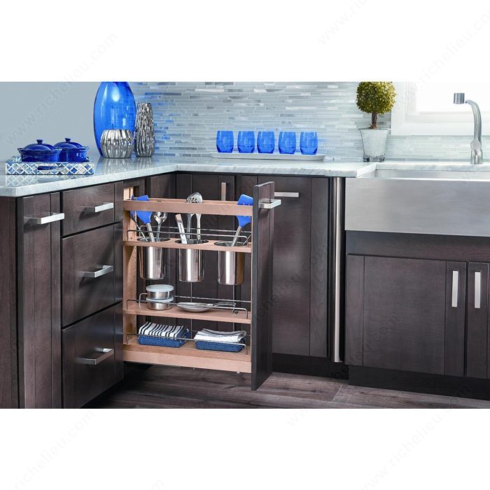 Richelieu 448BC6C Pull-Out Organizer for Base Cabinet 