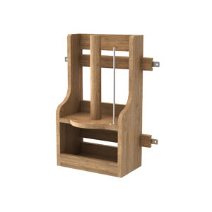 REV-A-SHELF Door-Mounted Wooden Towel Rail for Under-Sink Cabinets
