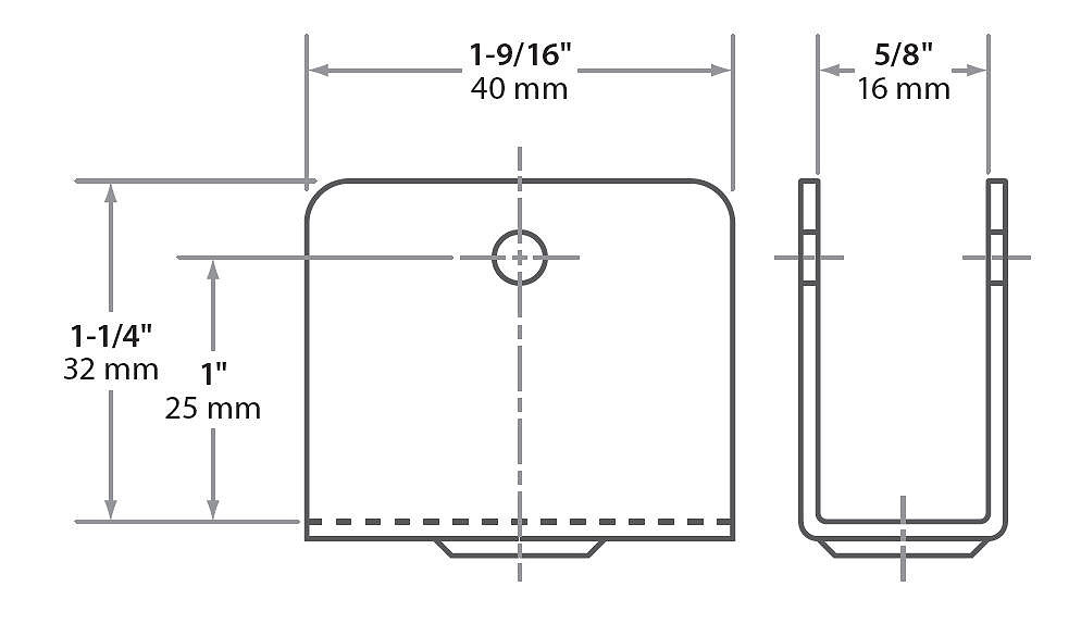 Rueda para ventana corrediza Almetco, 13 mm (1/2) - Richelieu Hardware