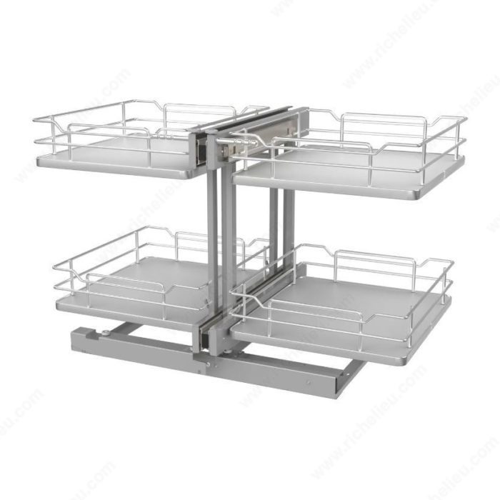 Organizador de dos niveles para gabinete de esquina Rev-A-Shelf - Richelieu  Hardware