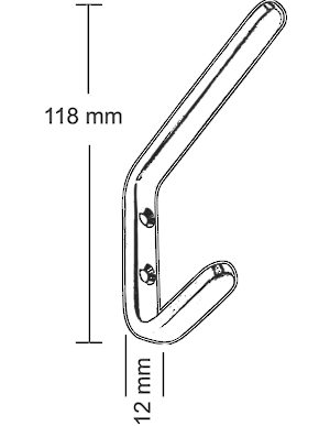 Modern Aluminium Hook - 6043