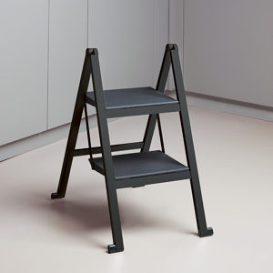 Stepolo Tall Folding Step Stool with Wall Mount