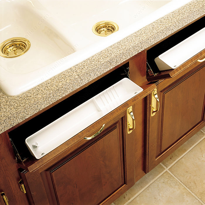 Molded Sink Front Tip-Out Trays
