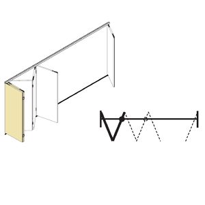 Pivot Bearing and Guide, Basic Set - Hawa Variofold 80H