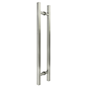 Back-to-Back Square Ladder Handle with Round Mounting Rods