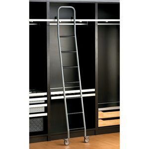 Steel ladder aluminum finih87" - 711510