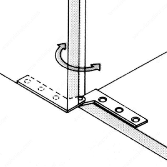 Bisagra de pivote ajustable para puerta de madera - Richelieu Hardware