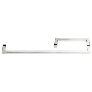 Square Tubular Handle and Towel Bar Combo, without Washers, 90° Corners