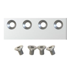 Connector Plate for Track Extentions, Flat Bar Barn Door