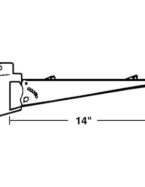 Adjustable Bracket for Wood Shelf (5 Positions)