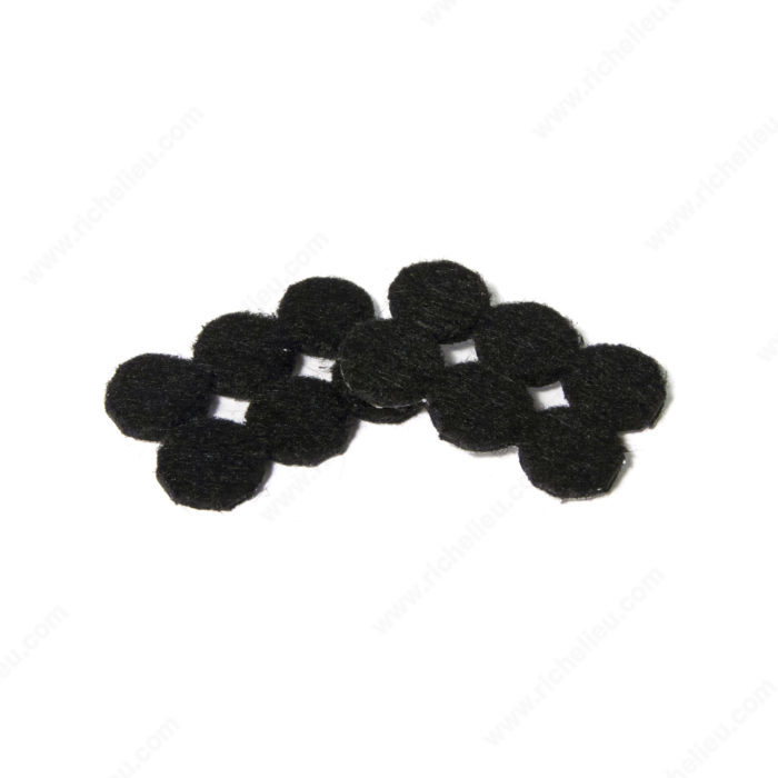 Black Round Felt Pads