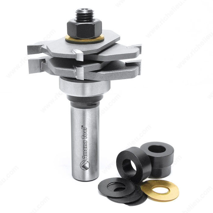 Adjustable slot clearance cutter router bit