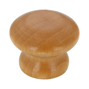 Manija tipo botón ecléctica, madera de maple - 178