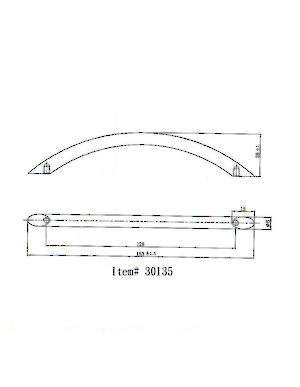 Modern Stainless Steel Pull - 3013